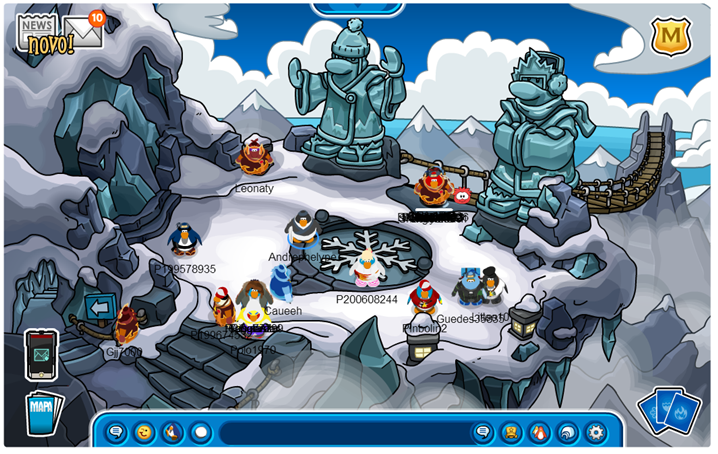 Conquistando no Club Penguin: Desafio Ninja Neve
